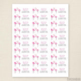 Fun Flamingo Address Labels