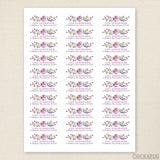 Purple Wildflower Address Labels