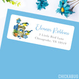 Birds and Birdhouses Address Labels