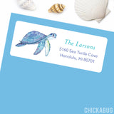 Sea Turtle Address Labels