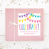 Pink "Celebrate" Gift Labels