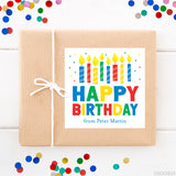 Birthday Candles Gift Labels