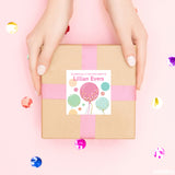 Confetti-Filled Balloons Gift Labels