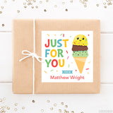 Ice Cream Cone Gift Labels