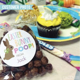 "Bunny Poop" Easter Stickers