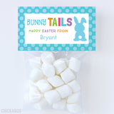 Blue "Bunny Tails" Easter Paper Tags and Bags
