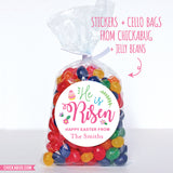 "He Is Risen" Floral Religious Easter Stickers