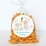 Bunny and Carrot Easter Stickers