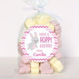 "Have a Hoppy Easter" Stickers - Pink