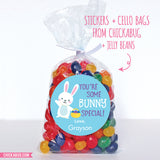 "You're Some Bunny Special" Blue Easter Stickers