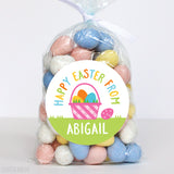 Pink Easter Basket Stickers