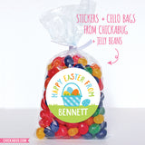 Blue Easter Basket Stickers