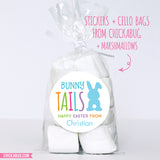 Blue "Bunny Tails" Easter Stickers