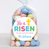 "He Is Risen" Religious Easter Stickers