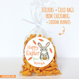 Watercolor Easter Bunny Stickers