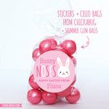 Pink "Bunny Noses" Easter Stickers