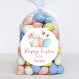 Sweet Bunny and Butterflies Easter Stickers