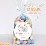 Sweet Bunny and Butterflies Easter Stickers