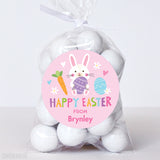 Pink Easter Bunny Stickers