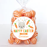 Cute Easter Bunny and Carrots Stickers