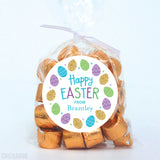 Blue & Gold Eggs Easter Stickers