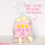 Adorable Chicks Pink Easter Stickers