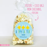 Adorable Chicks Blue Easter Stickers