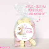 "Happy Easter" Bunny and Butterfly Stickers