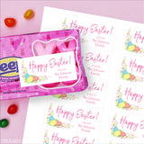Egg and Tulips Easter Gift Labels