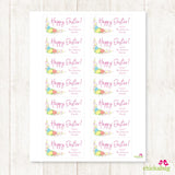 Egg and Tulips Easter Gift Labels