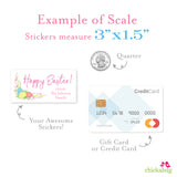 Egg and Tulips Easter Gift Labels