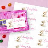 Bunny and Butterfly Easter Gift Labels