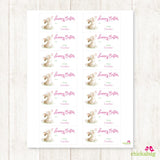 Bunny and Butterfly Easter Gift Labels