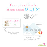 Bunny and Butterfly Easter Gift Labels