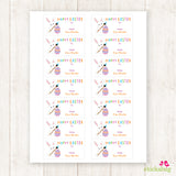 Bunny Painting an Egg Easter Gift Labels