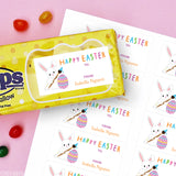 Bunny Painting an Egg Easter Gift Labels