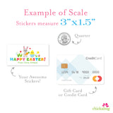 Bunny, Chick and Egg Easter Gift Labels