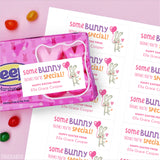 "Some Bunny Special" Bunny and Balloon Easter Gift Labels - Pink
