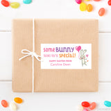 "Some Bunny Special" Bunny and Balloon Easter Gift Labels - Pink