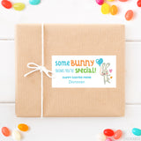 "Some Bunny Special" Bunny and Balloon Easter Gift Labels - Blue
