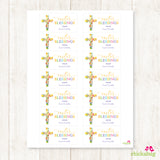 "Easter Blessings" Religious Easter Gift Labels