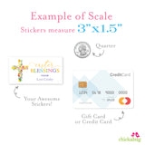 "Easter Blessings" Religious Easter Gift Labels