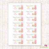 Pink Gnome Easter Gift Labels