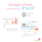 Pink Gnome Easter Gift Labels