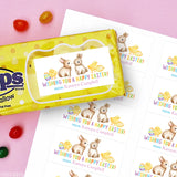Adorable Baby Bunny Easter Labels