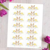 Adorable Baby Bunny Easter Labels