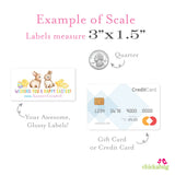 Adorable Baby Bunny Easter Labels