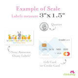 Easter Bunny in a Carrot Patch Labels