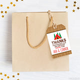 Camping Birthday Party Editable Favor Tags (INSTANT DOWNLOAD)