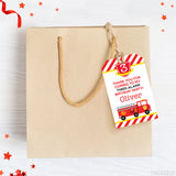 Fire Truck Party Favor Tags (EDITABLE INSTANT DOWNLOAD)